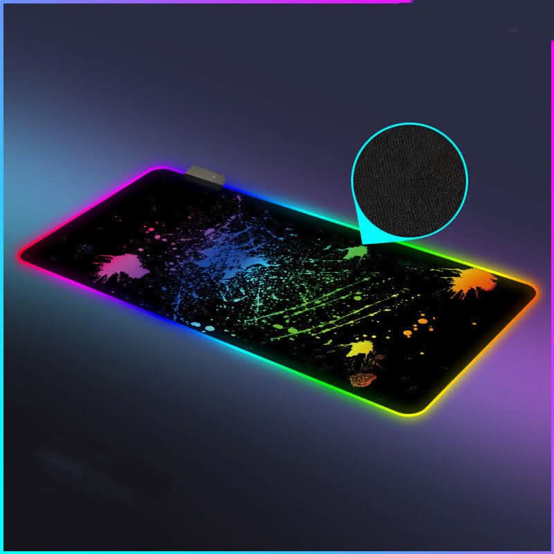 Tapis de souris lumineux RGB