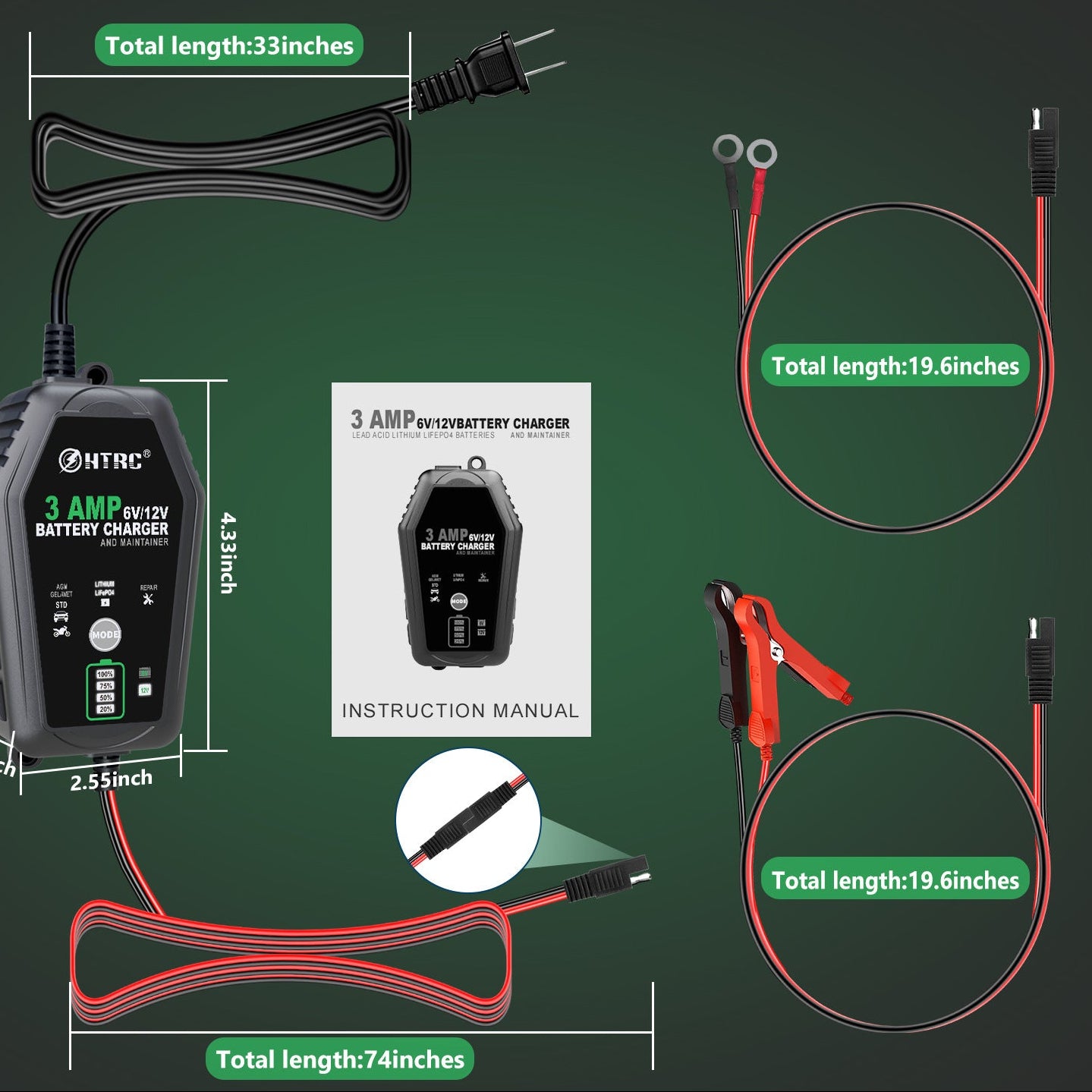 Chargeur de batterie automobile – réparation et entretien intelligent