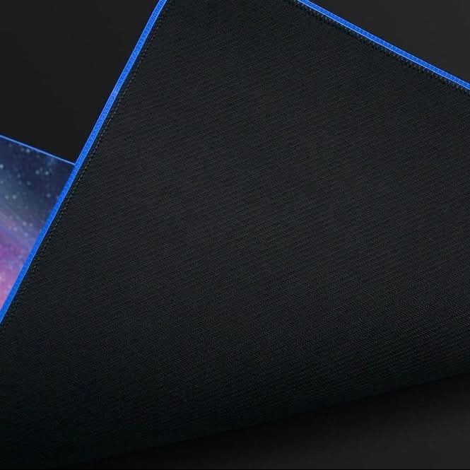 Tapis de souris lumineux XXL – épais, antidérapant, 14 modes RGB