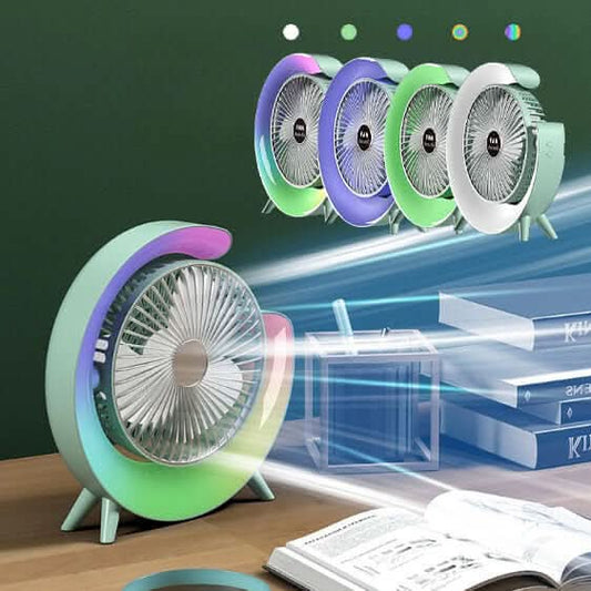 Ventilateur de bureau USB avec veilleuse