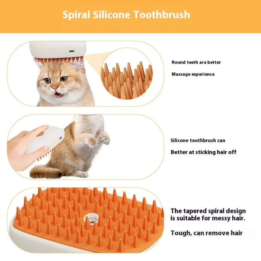 brosse à vapeur rechargeable pour animaux de compagie Les Visionnaires
