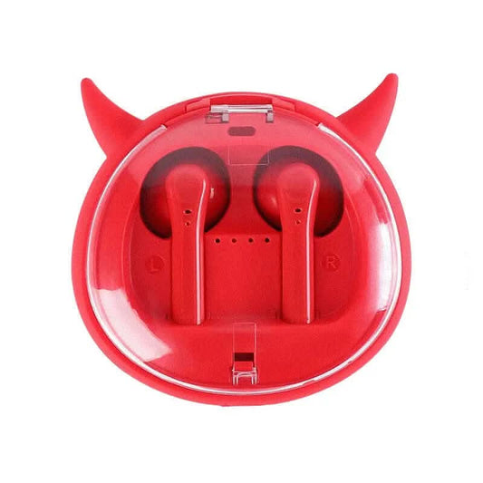 Casque Bluetooth sans fil Macaron Red TWS5.0 Les Visionnaires
