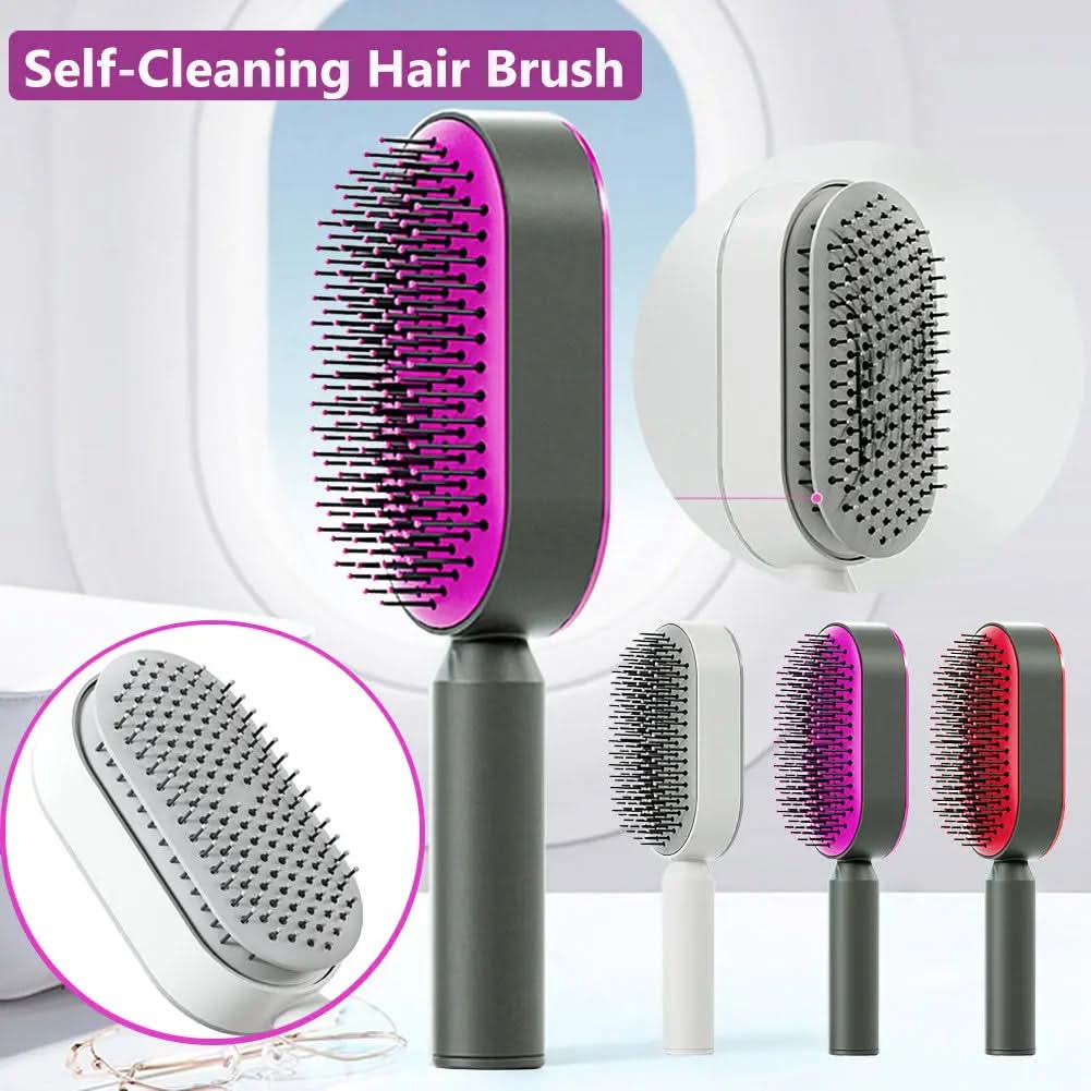 Brosse à cheveux autonettoyante pour femmes Les Visionnaires