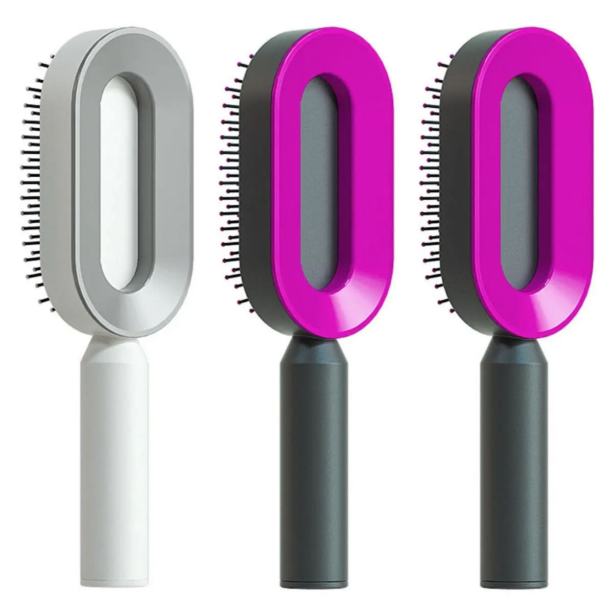Brosse à cheveux autonettoyante pour femmes Les Visionnaires