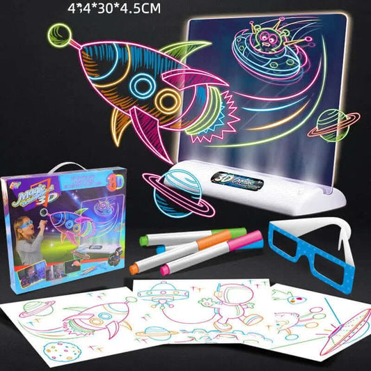 Tablette de dessin magique 3D LED Les Visionnaires