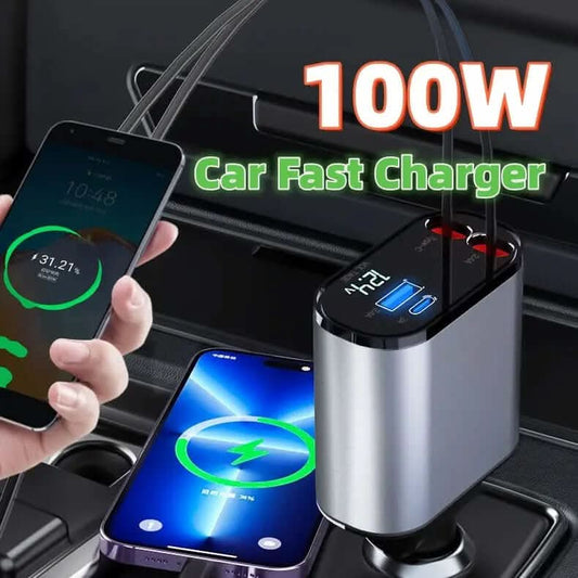 Chargeur de voiture ultra-puissant de 100W Les Visionnaires