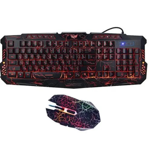 Clavier et souris gaming filaires avec rétroéclairage tricolore Les Visionnaires