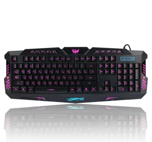 Clavier et souris gaming filaires avec rétroéclairage tricolore Les Visionnaires