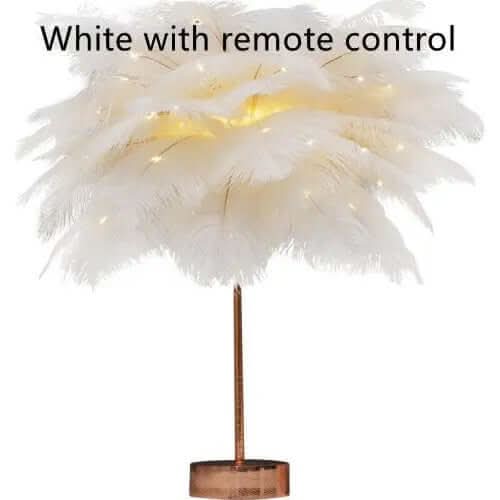 Lampe de table nordique en plumes Les Visionnaires