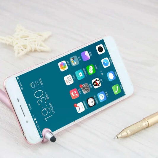 Stylet multifonction avec support pour téléphone et stylo à bille Les Visionnaires