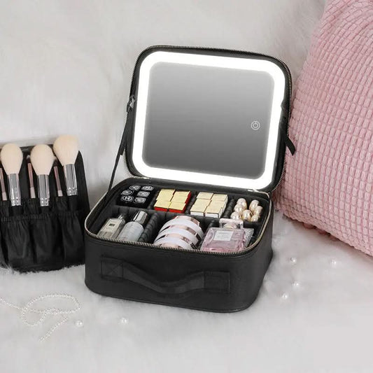Trousse de maquillage intelligente à LED avec miroir Les Visionnaires