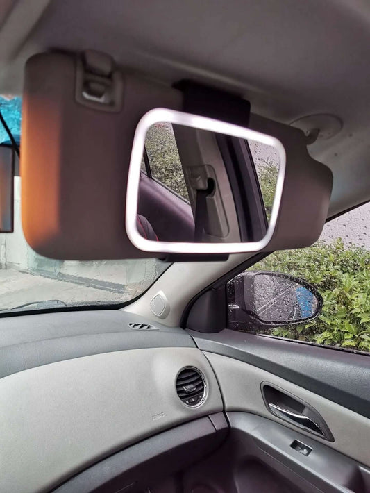 Miroir de maquillage LED pour voiture Les Visionnaires