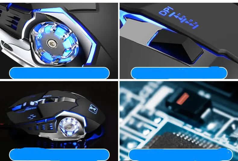 Ensemble clavier, souris et casque Steampunk Les Visionnaires