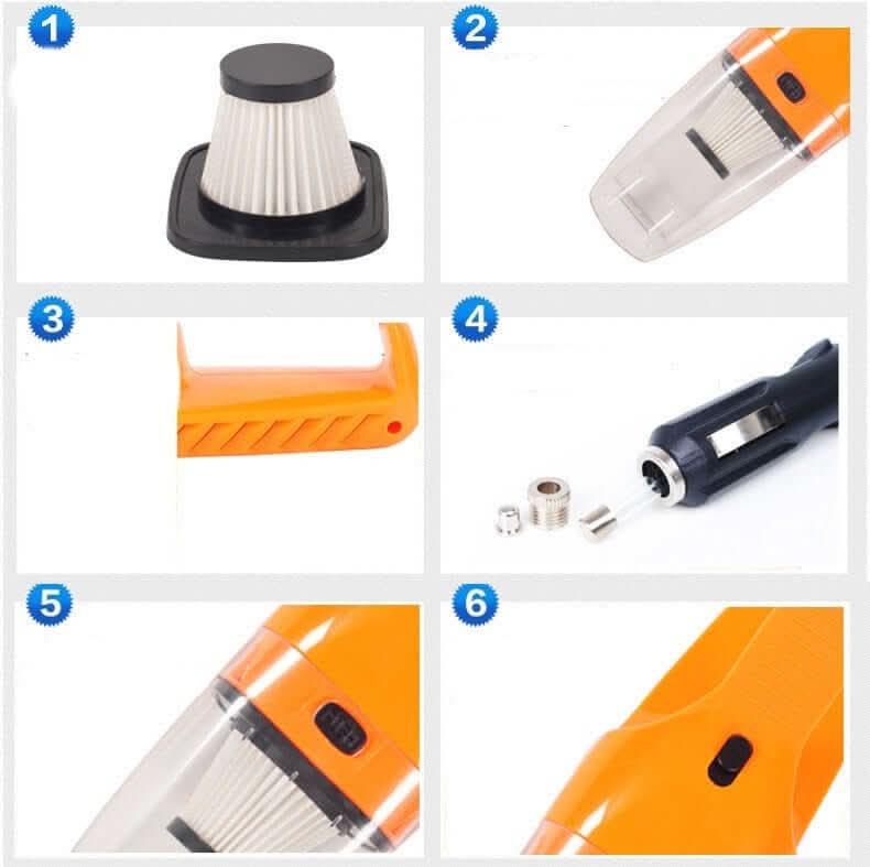 Aspirateur auto portable-nettoyage rapide et efficace Les Visionnaires