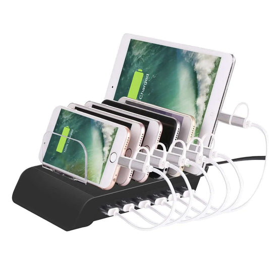Support de chargement USB à six ports pour téléphone portable Les Visionnaires
