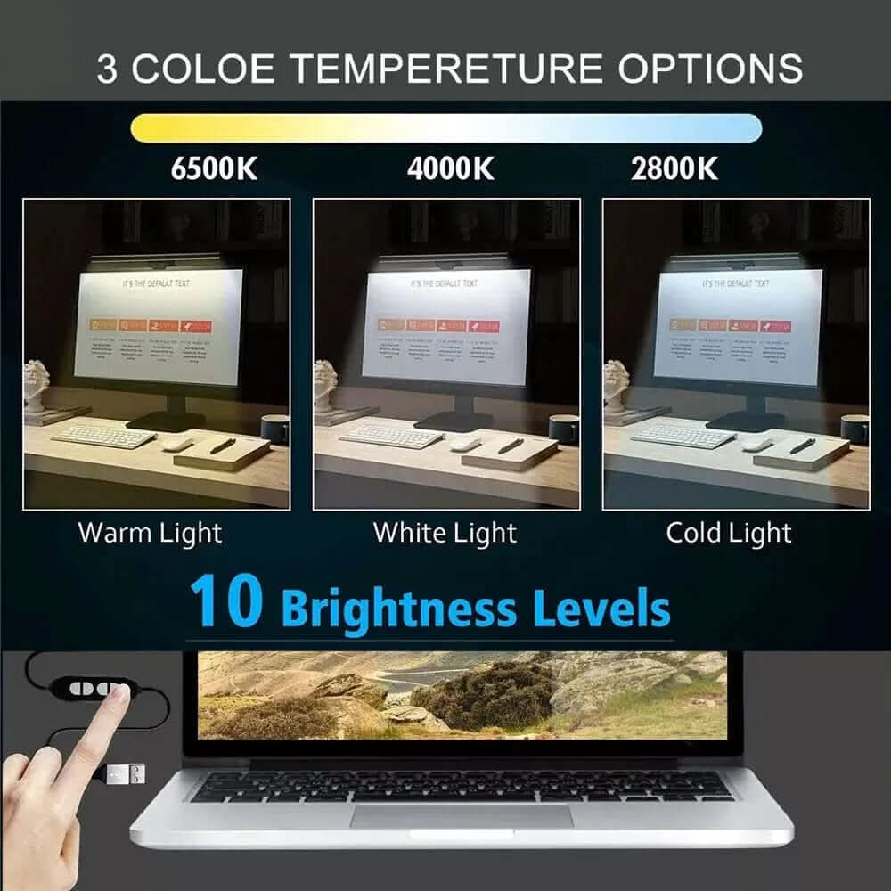 Barre lumineuse LED pour écran d'ordinateur Les Visionnaires