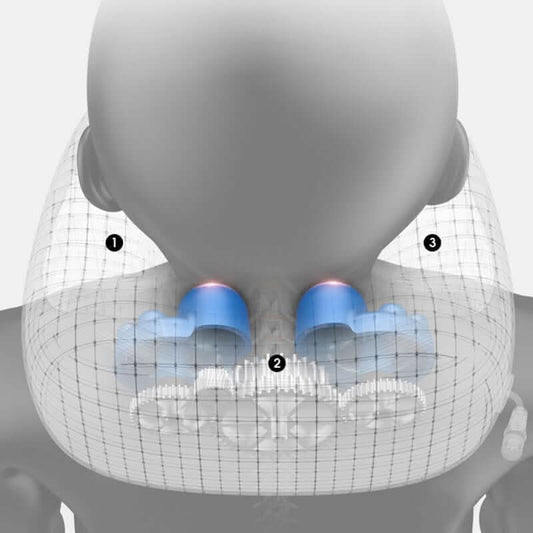 Coussin de massage en forme de U Les Visionnaires