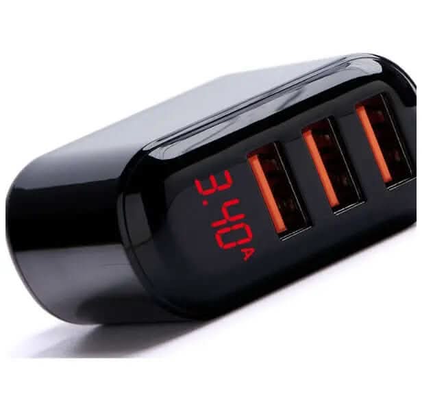 chargeur USB 3 ports avec affichage LED Les Visionnaires