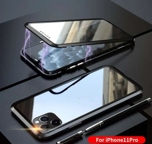 Coque de téléphone en verre double face pour iPhone 11 Les Visionnaires