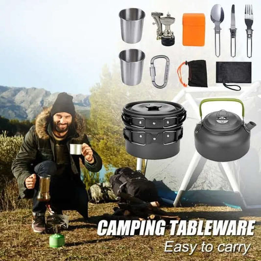 Camping Cookware Kit Outdoor Cooking Set Les Visionnaires