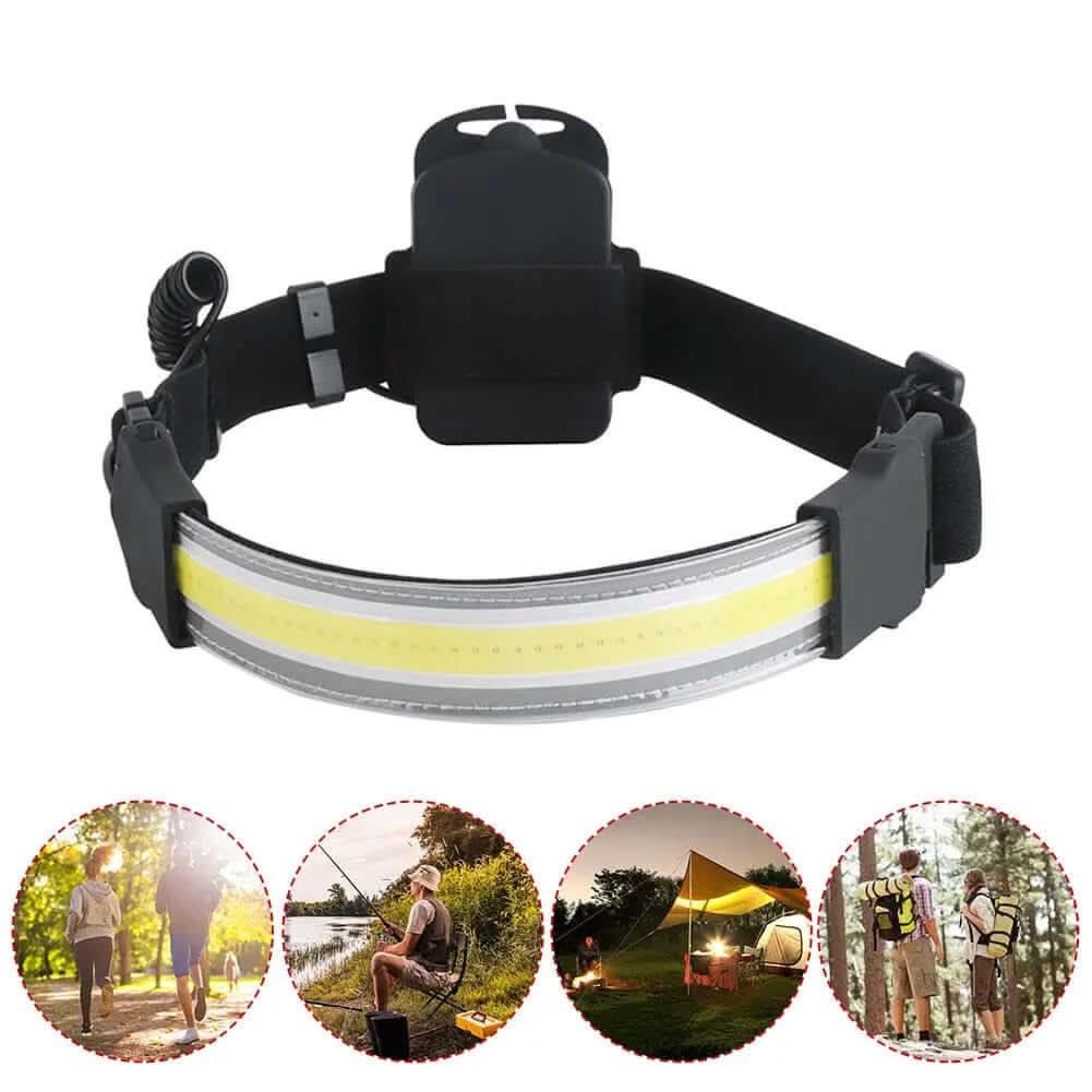 Lampe Frontale LED COB Rechargeable Les Visionnaires