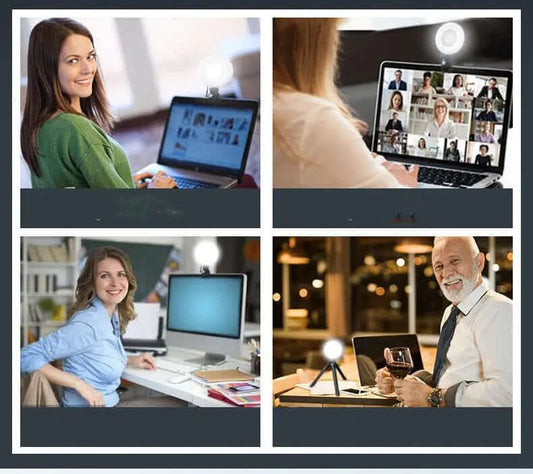Lampe LED Annulaire pour Vidéoconférence et Photographie Les Visionnaires