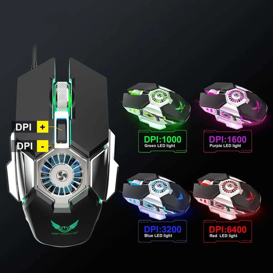 Souris filaire RGB lumineuse avec programmation macro Les Visionnaires