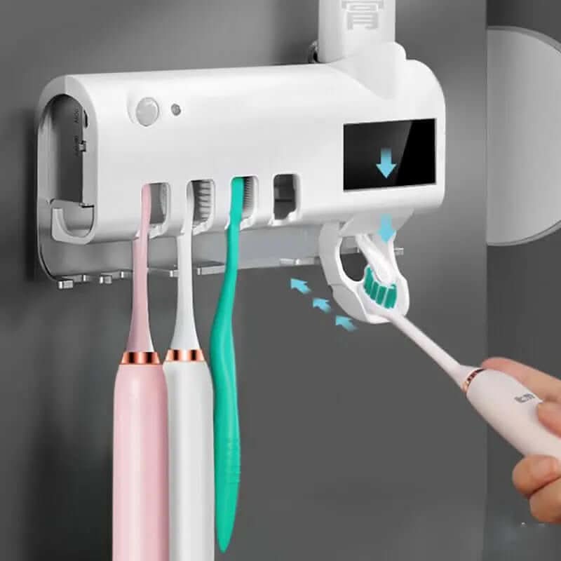 Stérilisateur de brosse à dents UV intelligent avec distributeur automatique de dentifrice Les Visionnaires