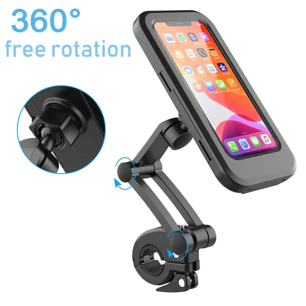 support de téléphone pour vélo et moto, rotatif à 360° et étanche Les Visionnaires