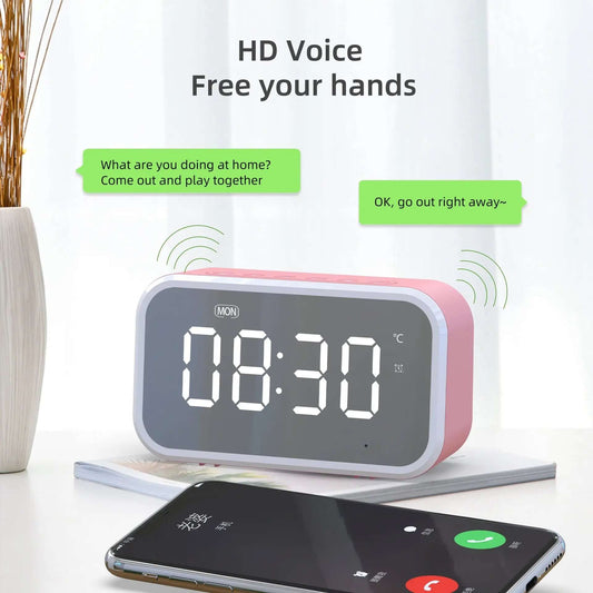Desktop Alarm Clock Bluetooth Wireless Audio Les Visionnaires