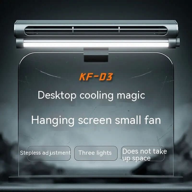 Ventilateur sans pale avec lampe d'éclairage et clip pour écran d'ordinateur portable Les Visionnaires