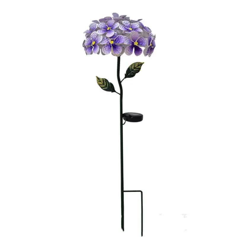 Lampe Solaire LED Hydrangea Artificielle Les Visionnaires
