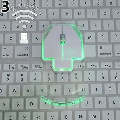 Souris sans fil ultra-fine et transparente Les Visionnaires