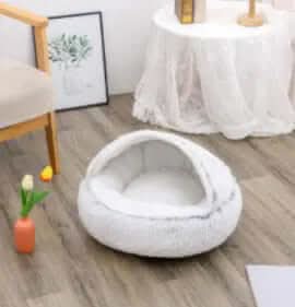 Lit rond en peluche Les Visionnaires