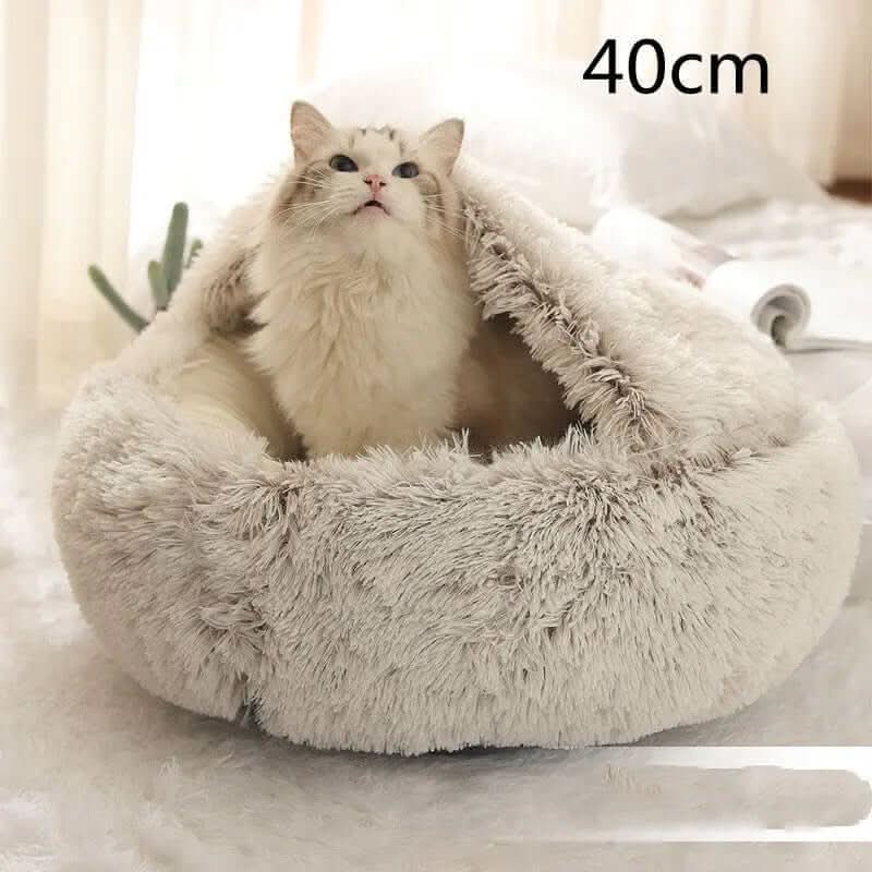 Lit rond en peluche Les Visionnaires