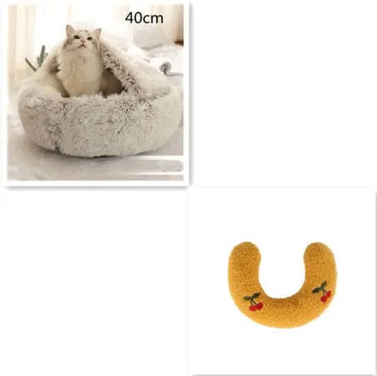 Lit rond en peluche Les Visionnaires