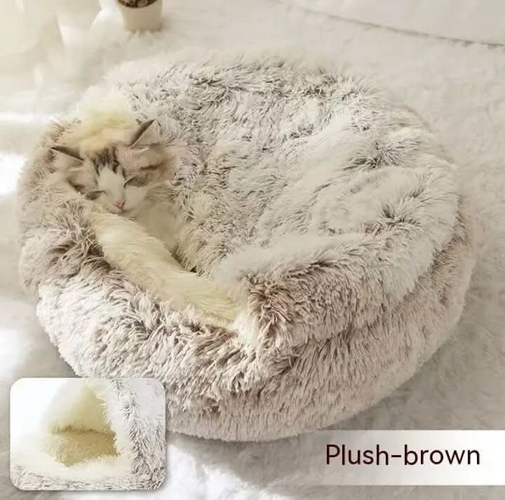 Lit rond en peluche Les Visionnaires