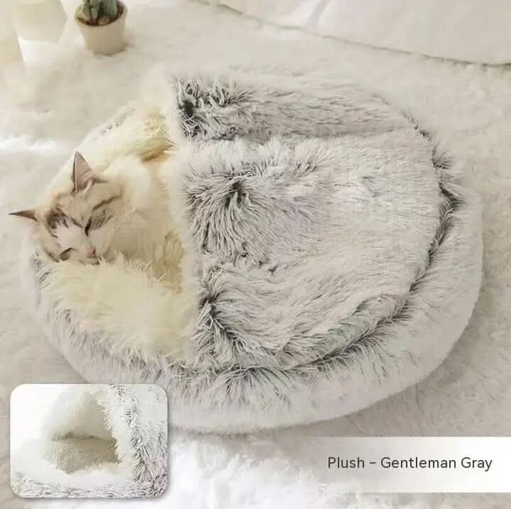 Lit rond en peluche Les Visionnaires