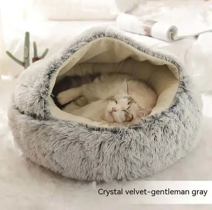 Lit rond en peluche Les Visionnaires
