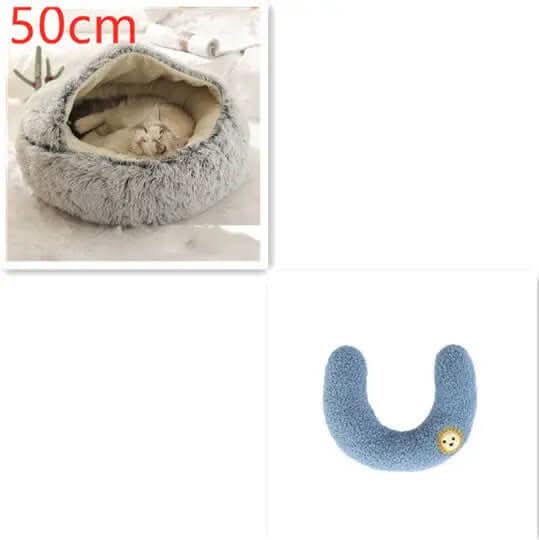 Lit rond en peluche Les Visionnaires