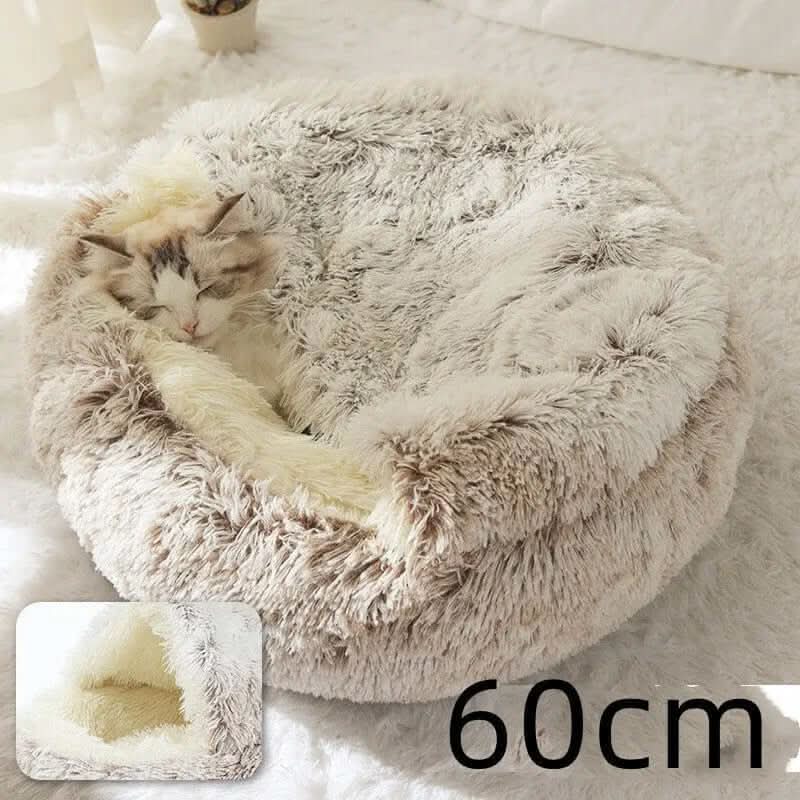 Lit rond en peluche Les Visionnaires