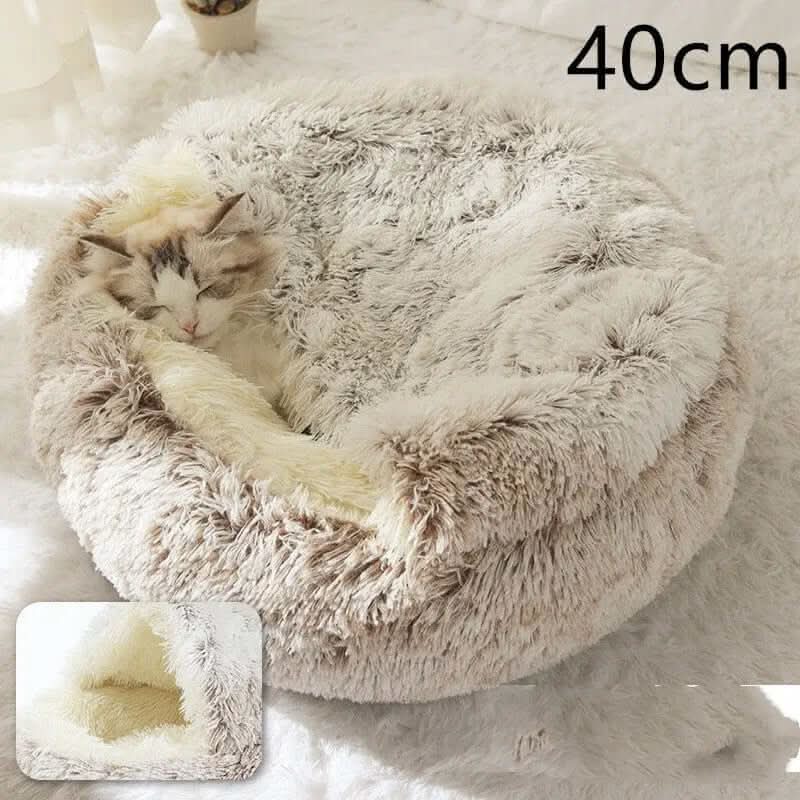 Lit rond en peluche Les Visionnaires