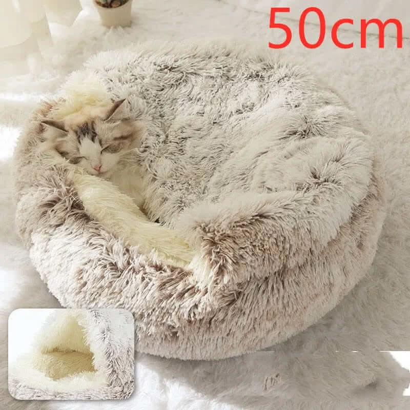 Lit rond en peluche Les Visionnaires