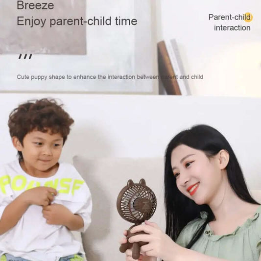 Mini Ventilateur de Bureau USB Rechargeable Les Visionnaires