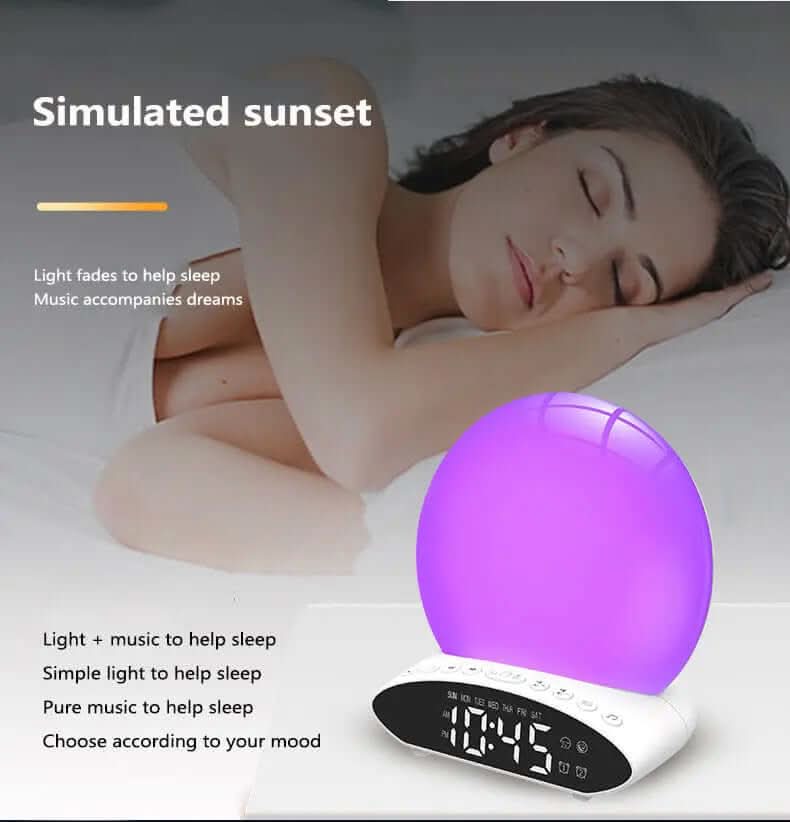 lampe de réveil avec simulation de lever et coucher de soleil Les Visionnaires
