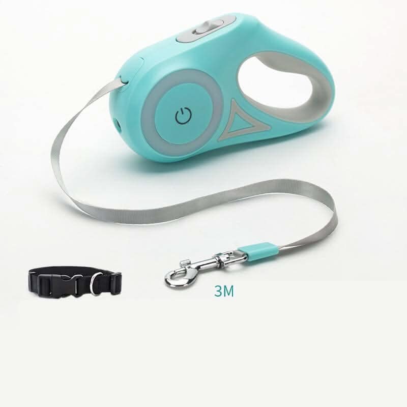 Laisse rétractable avec collier et projecteur automatique Les Visionnaires