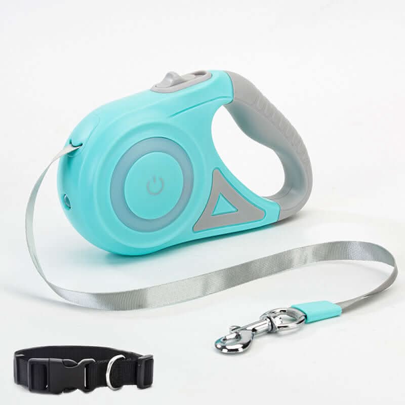 Laisse rétractable avec collier et projecteur automatique Les Visionnaires