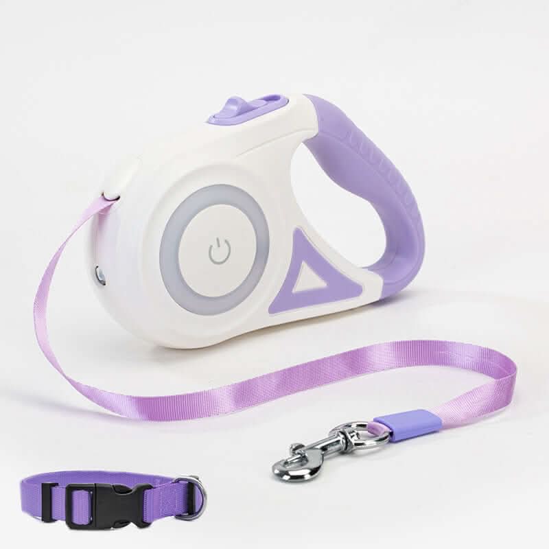 Laisse rétractable avec collier et projecteur automatique Les Visionnaires