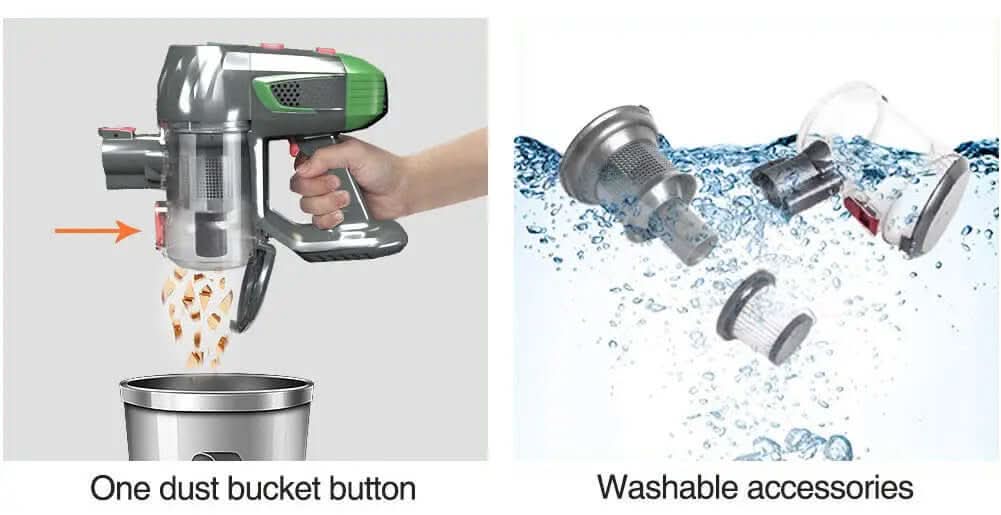 Aspirateur sans fil portable avec tube pliable Les Visionnaires