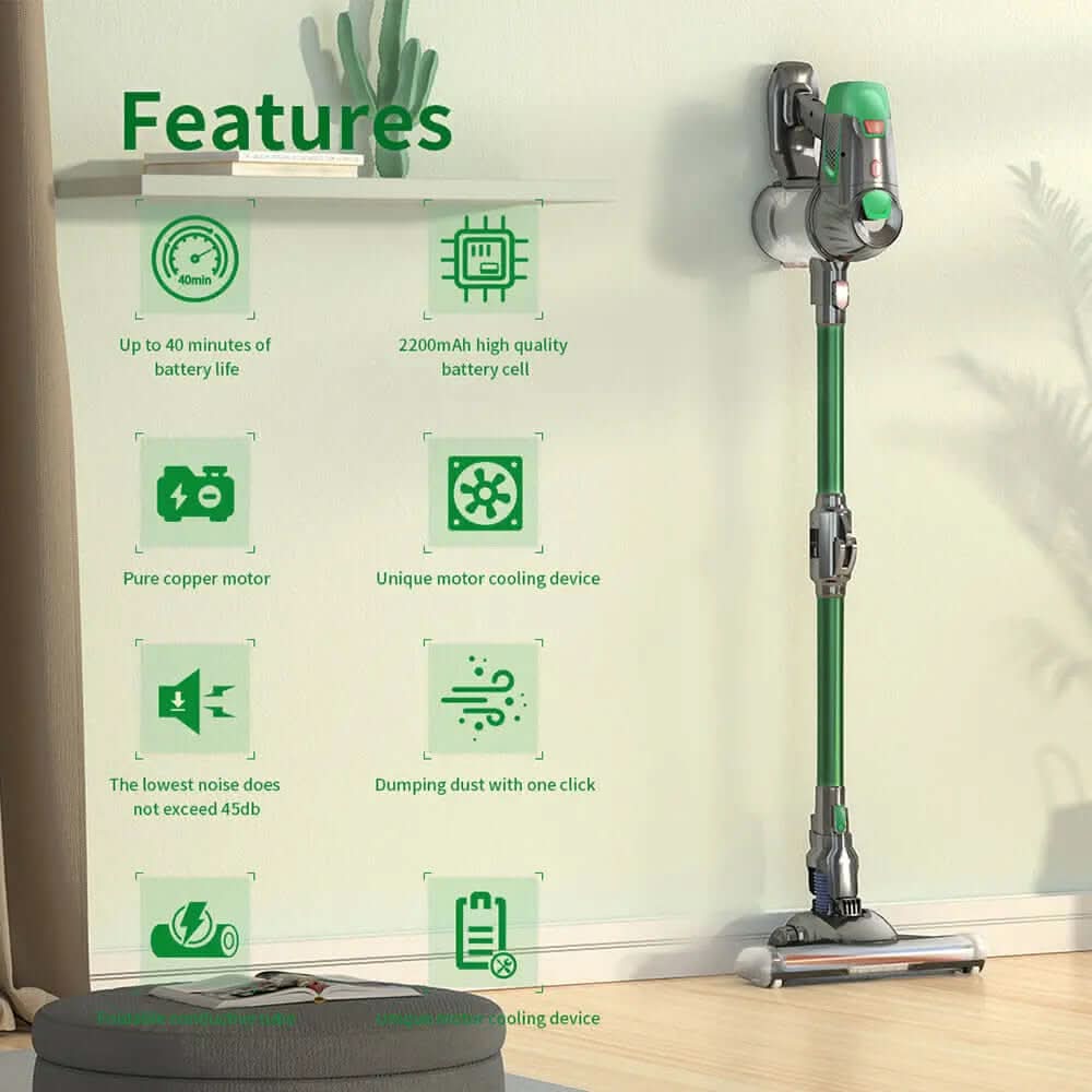 Aspirateur sans fil portable avec tube pliable Les Visionnaires